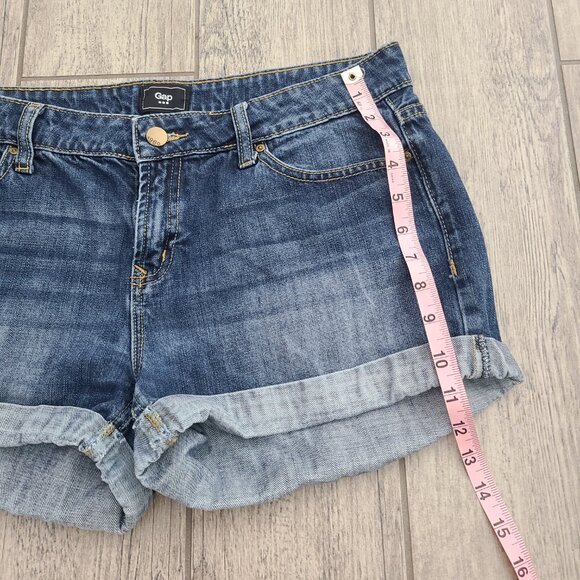 Gap women's blue jean denim short size 10 - Picture 6 of 10